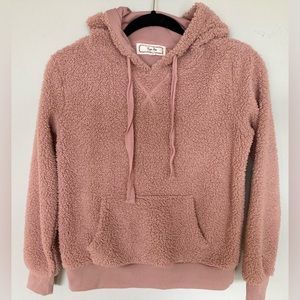 Hippie Rose Teddy Popcorn Hoodie - XS